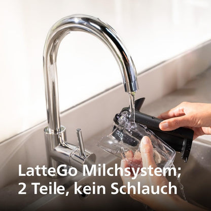 Serie 5500 Kaffeevollautomat (EP5544/50)–LatteGo Milchsystem,20 heiße und kalte Kaffeespezialitäten,40% leiser mit SilentBrew,QuickStart,Grau